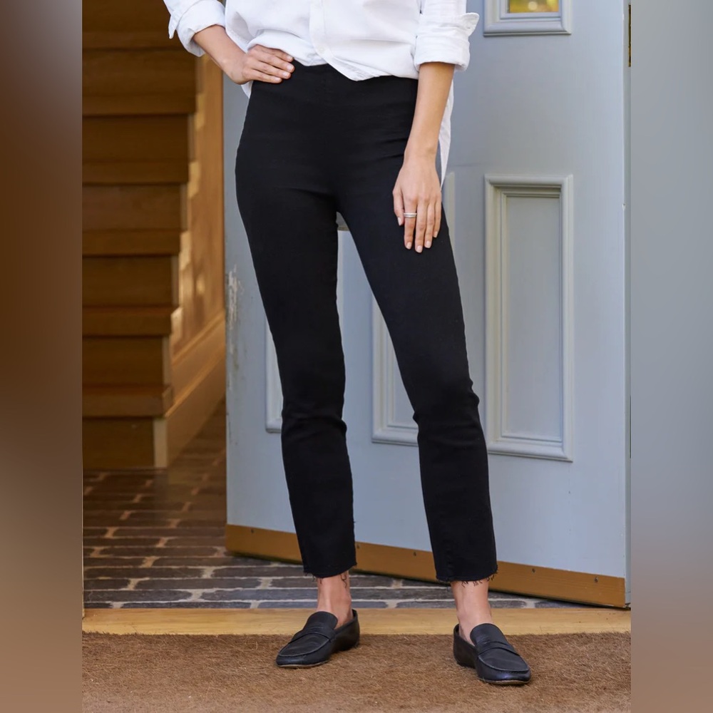 Frank & Eileen Derrick Illusion Pull on Pants Black 29
